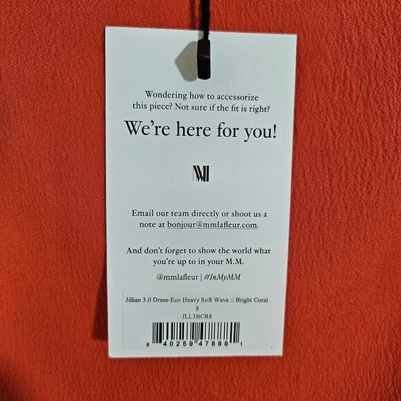 ⚡️SALE! M.M. LaFleur Jillian Dress Eco Heavy Soft Wave NWT - Picture 7 of 8